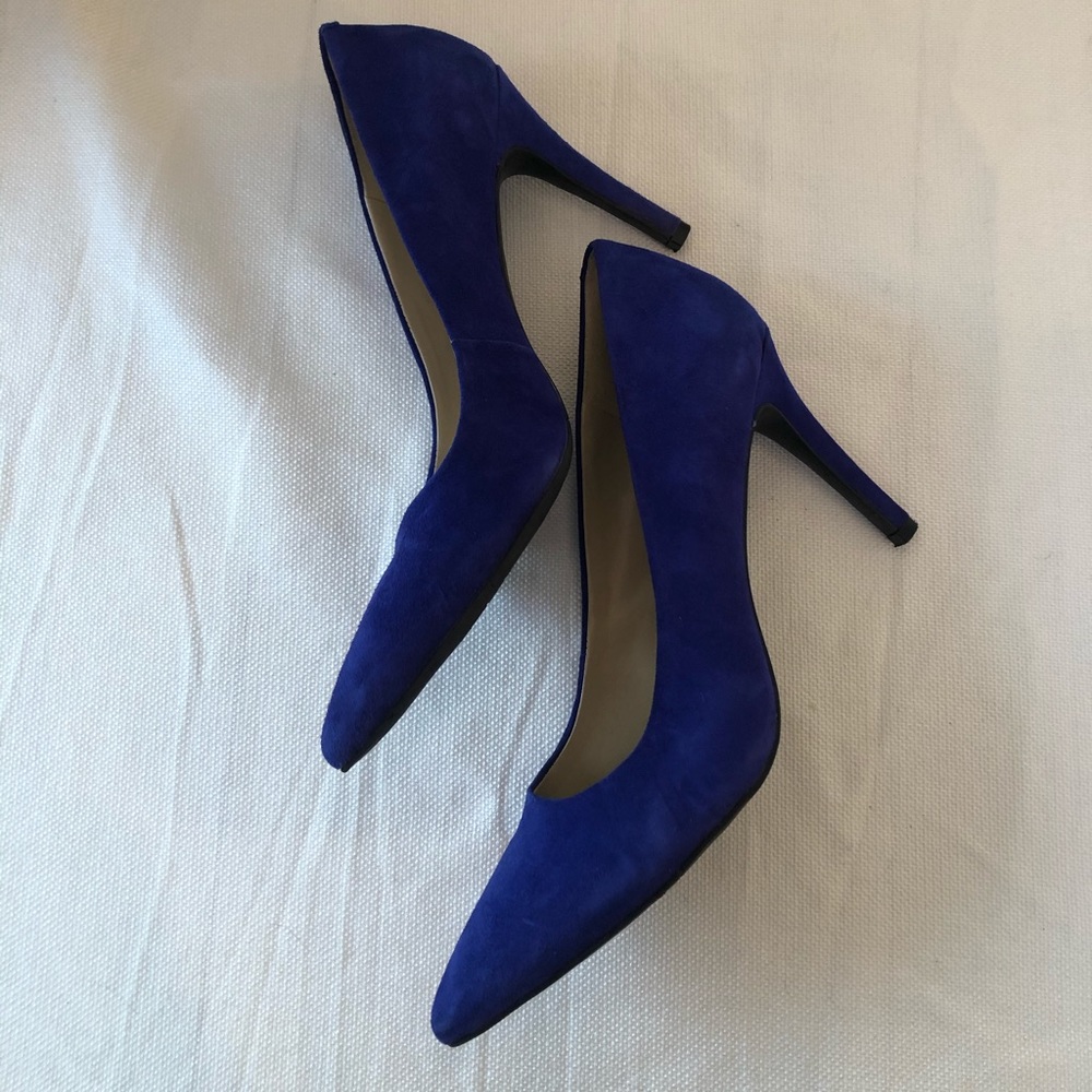 Blue Suede Heels